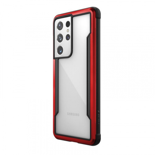 X-Doria Distributor - 6950941492270 - XDR113RED - X-Doria Raptic Shield Aluminum Case Samsung Galaxy S21 Ultra (Antimicrobial protection) (Red) - B2B homescreen