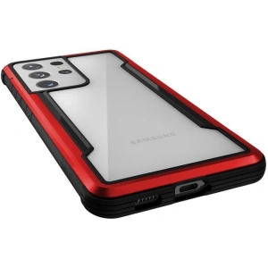 Wholesale X-Doria Raptic Shield Aluminum Case Samsung Galaxy S21 Ultra (Antimicrobial protection) (Red) - XDR113RED - {ean13} - Hurt