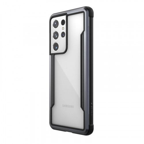 X-Doria Distributor - 6950941492287 - XDR114BLK - X-Doria Raptic Shield Aluminum Case Samsung Galaxy S21 Ultra (Antimicrobial protection) (Black) - B2B homescreen