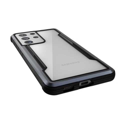 Etui aluminiowe X-Doria Raptic Shield - Etui aluminiowe Samsung Galaxy S21 Ultra (Antimicrobial protection) (Black)