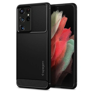 Etui Spigen Rugged Armor Galaxy S21 Ultra Matte Black
