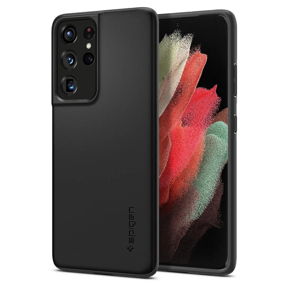 Hurtownia GSM - Etui Spigen Thin Fit Samsung Galaxy S21 Ultra Black - SPN1460BLK - {ean13} - Hurt