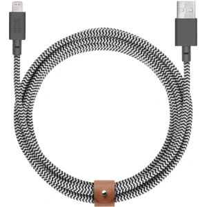 Hurtownia GSM - Kabel Native Union Belt Cable Lightning ze skórzanym zapięciem 3m (zebra) - NTU083ZEB - {ean13} - Hurt