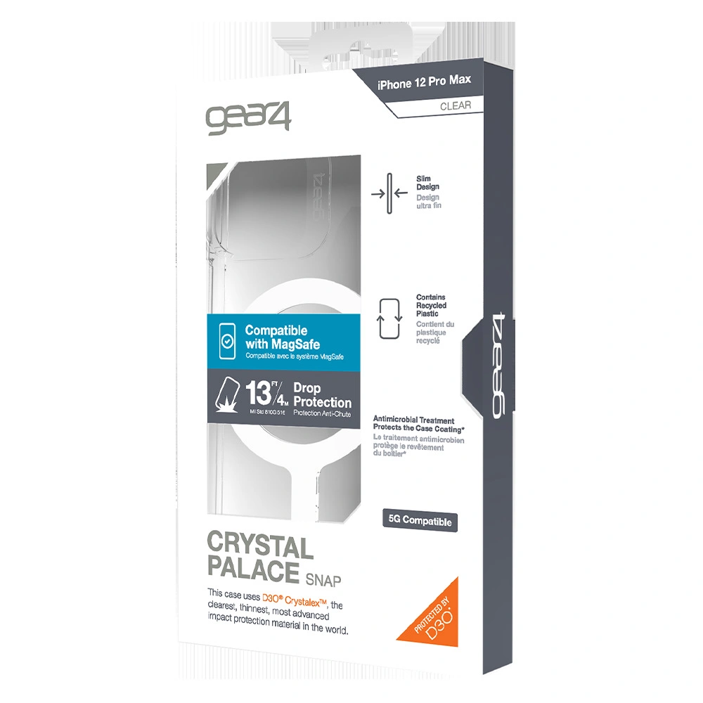 Wholesale GEAR4 Crystal Palace MagSafe Apple iPhone 12 Pro Max (clear) - GER104CL - {ean13} - Hurt