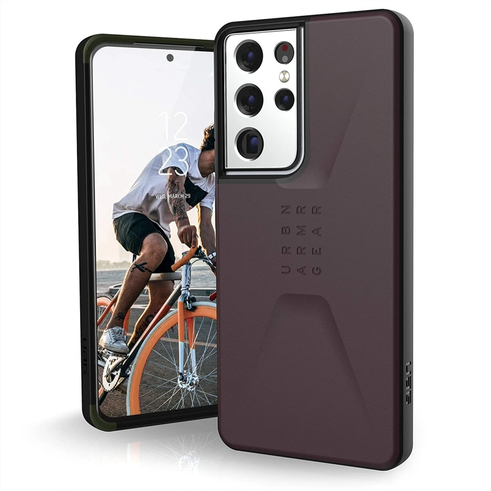 Wholesale UAG Urban Armor Gear Civilian Samsung Galaxy S21 Ultra 5G (eggplant) - UAG618EGG - {ean13} - Hurt