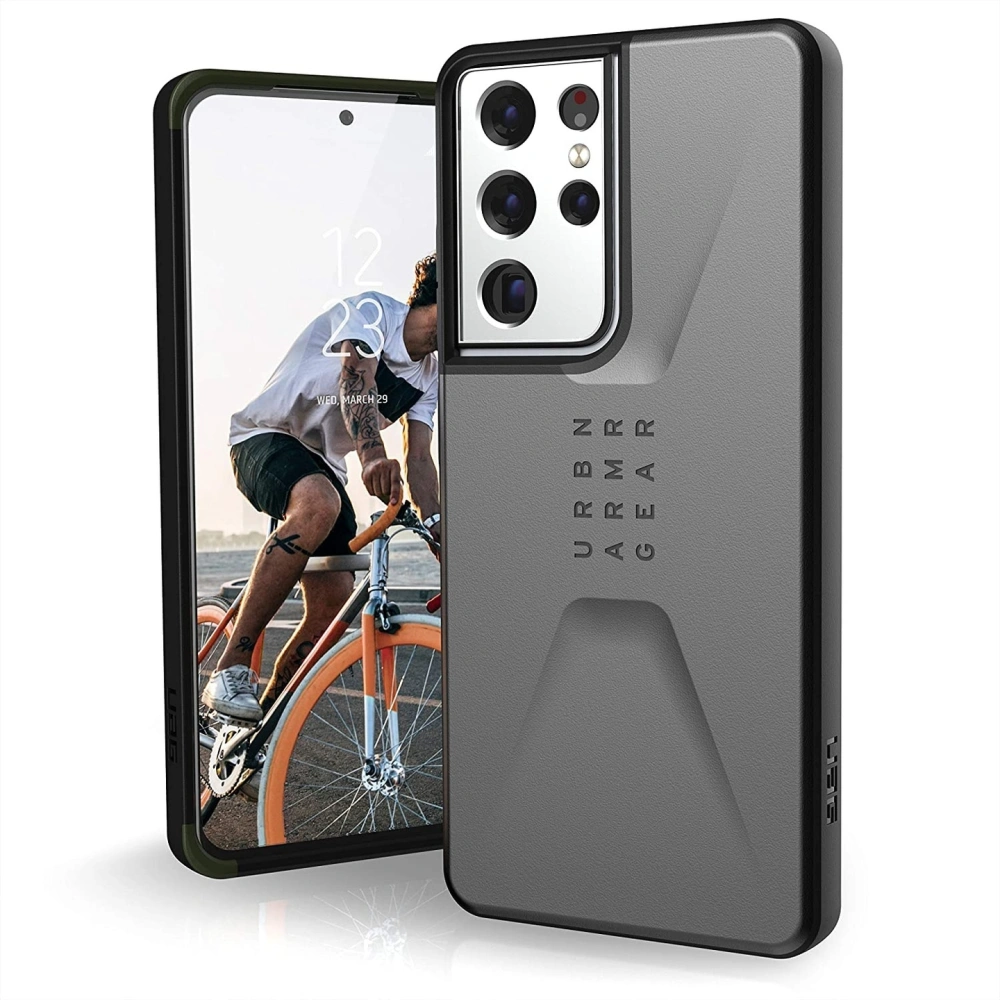 Wholesale UAG Urban Armor Gear Civilian Samsung Galaxy S21 Ultra 5G (silver) - UAG617SLV - {ean13} - Hurt