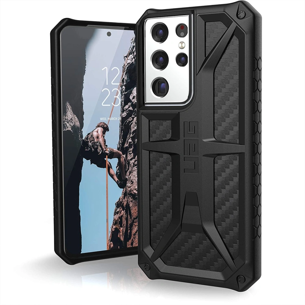 Hurtownia GSM - Etui UAG Urban Armor Gear Monarch Samsung Galaxy S21 Ultra 5G (carbon fiber) - UAG613CARBO - {ean13} - Hurt