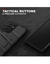Hurtownia GSM - Pancerne etui Zizo Bolt Cover Samsung Galaxy S21 Ultra ze szkłem 9H na ekran + podstawka & uchwyt do paska (czarny) - ZIZ068BLK - {ean13} - Hurt