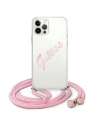 Hurtownia GSM - Etui Guess GUHCP12LCRTVSPI Apple iPhone 12 Pro Max różowy/pink hardcase Script Vintage - GUE827PNK - {ean13} - Hurt