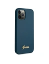 Hurtownia GSM - Etui Guess GUHCP12LLSLMGBL Apple iPhone 12 Pro Max niebieski/blue hardcase Metal Logo Script - GUE831BLU - {ean13} - Hurt