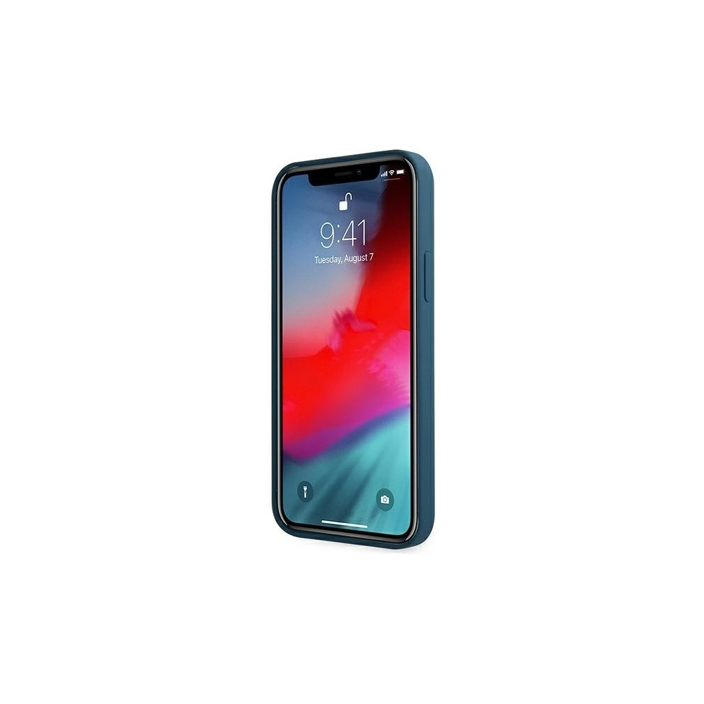 Hurtownia GSM - Etui Guess GUHCP12LLSLMGBL Apple iPhone 12 Pro Max niebieski/blue hardcase Metal Logo Script - GUE831BLU - {ean13} - Hurt