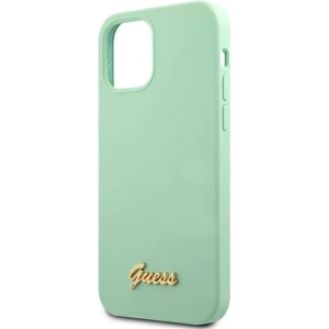 Hurtownia GSM - Etui Guess GUHCP12LLSLMGGN Apple iPhone 12 Pro Max zielony/green hardcase Metal Logo Script - GUE832GRN - {ean13} - Hurt
