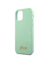 Wholesale Guess GUHCP12LLSLMGGN Apple iPhone 12 Pro Max green hardcase Metal Logo Script - GUE832GRN - {ean13} - Hurt