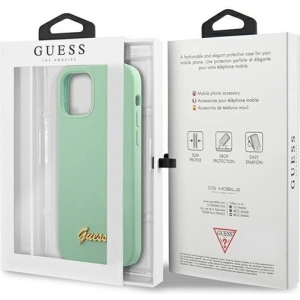 Hurtownia GSM - Etui Guess GUHCP12LLSLMGGN Apple iPhone 12 Pro Max zielony/green hardcase Metal Logo Script - GUE832GRN - {ean13} - Hurt