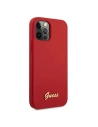 Hurtownia GSM - Etui Guess GUHCP12LLSLMGRE Apple iPhone 12 Pro Max czerwony/red hardcase Metal Logo Script - GUE833RED - {ean13} - Hurt
