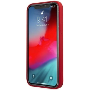 Hurtownia GSM - Etui Guess GUHCP12LLSLMGRE Apple iPhone 12 Pro Max czerwony/red hardcase Metal Logo Script - GUE833RED - {ean13} - Hurt