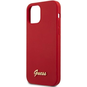 Hurtownia GSM - Etui Guess GUHCP12LLSLMGRE Apple iPhone 12 Pro Max czerwony/red hardcase Metal Logo Script - GUE833RED - {ean13} - Hurt