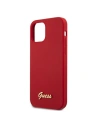 Wholesale Guess GUHCP12LLSLMGRE Apple iPhone 12 Pro Max red hardcase Metal Logo Script - GUE833RED - {ean13} - Hurt