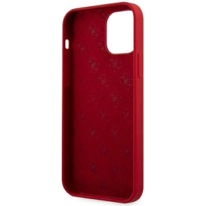 Hurtownia GSM - Etui Guess GUHCP12LLSLMGRE Apple iPhone 12 Pro Max czerwony/red hardcase Metal Logo Script - GUE833RED - {ean13} - Hurt
