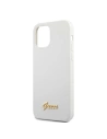 Hurtownia GSM - Etui Guess GUHCP12LLSLMGWH Apple iPhone 12 Pro Max biały/white hardcase Metal Logo Script - GUE834WHT - {ean13} - Hurt