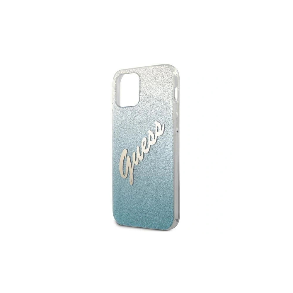 Hurtownia GSM - Etui Guess GUHCP12LPCUGLSBL Apple iPhone 12 Pro Max niebieski/blue hardcase Glitter Gradient Script - GUE836BLU - {ean13} - Hurt