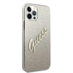Hurtownia GSM - Etui Guess GUHCP12LPCUGLSGO Apple iPhone 12 Pro Max złoty/gold hardcase Glitter Gradient Script - GUE837GLD - {ean13} - Hurt