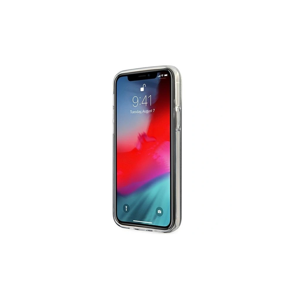 Wholesale Guess GUHCP12LPCUGLSPI Apple iPhone 12 Pro Max pink hardcase Glitter Gradient Script - GUE838PNK - {ean13} - Hurt
