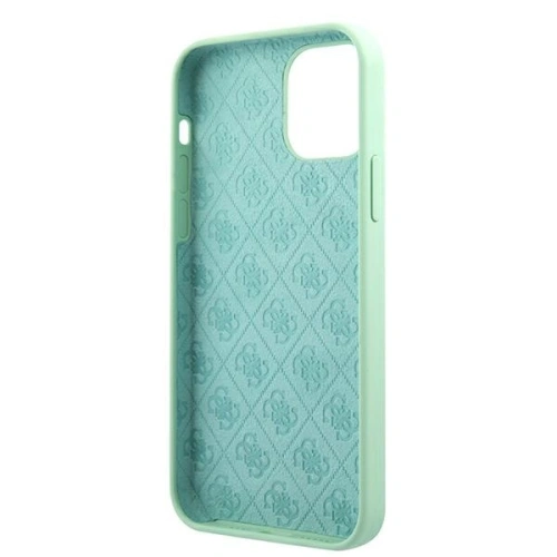 Etui Guess GUHCP12MLSLMGGN Apple iPhone 12/12 Pro zielony/green hardcase Metal Logo Script