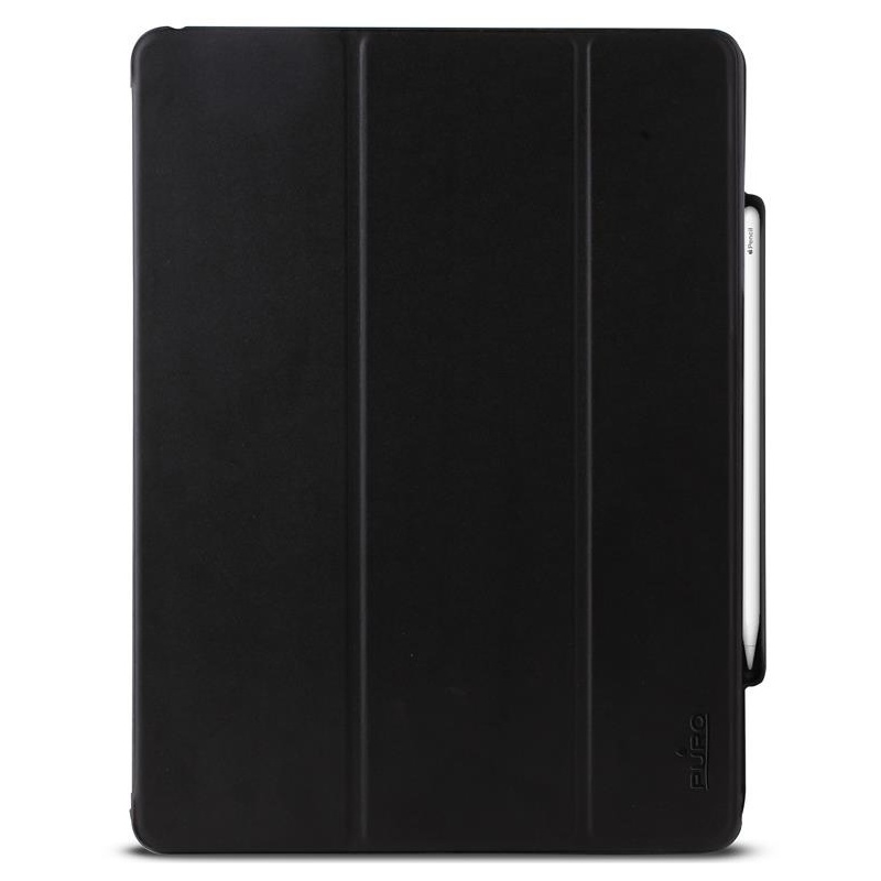 Puro Distributor - 8033830298448 - PUR394BLK - PURO Zeta Pro Apple iPad Air 4 10.9 (2020) / iPad Pro 11 (2020 / 2018) w/Magnet & Stand up + Apple Pencil holder (black) - B2B homescreen