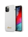 Hurtownia GSM - Etui Guess GUHCP12MLSLMGWH Apple iPhone 12/12 Pro biały/white hardcase Metal Logo Script - GUE847WHT - {ean13} - Hurt