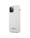 Hurtownia GSM - Etui Guess GUHCP12MLSLMGWH Apple iPhone 12/12 Pro biały/white hardcase Metal Logo Script - GUE847WHT - {ean13} - Hurt