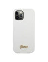 Hurtownia GSM - Etui Guess GUHCP12MLSLMGWH Apple iPhone 12/12 Pro biały/white hardcase Metal Logo Script - GUE847WHT - {ean13} - Hurt