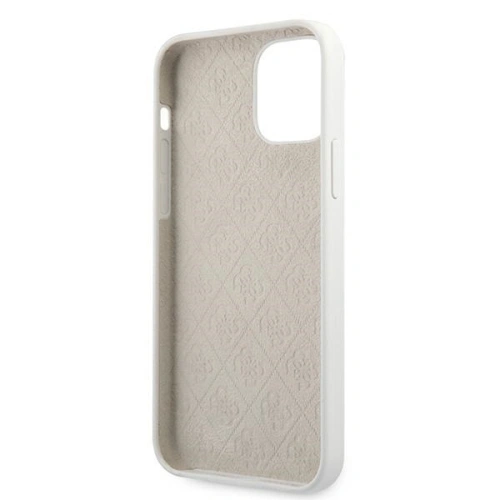 Etui Guess GUHCP12MLSLMGWH Apple iPhone 12/12 Pro biały/white hardcase Metal Logo Script