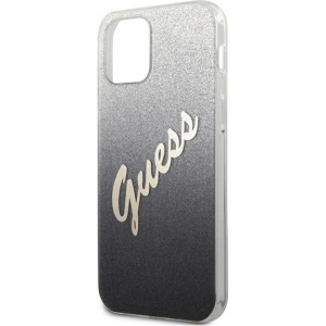 Hurtownia GSM - Etui Guess GUHCP12MPCUGLSBK Apple iPhone 12/12 Pro czarny/black hardcase Glitter Gradient Script - GUE848BLK - {ean13} - Hurt
