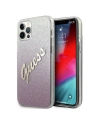 Etui Guess GUHCP12MPCUGLSPI Apple iPhone 12/12 Pro różowy/pink hardcase Glitter Gradient Script