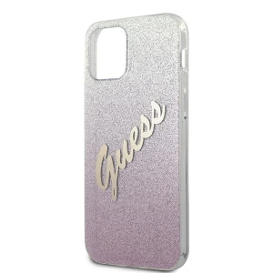 Hurtownia GSM - Etui Guess GUHCP12MPCUGLSPI Apple iPhone 12/12 Pro różowy/pink hardcase Glitter Gradient Script - GUE851PNK - {ean13} - Hurt