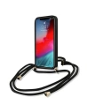 Hurtownia GSM - Etui Guess GUHCP12SLSCLMGBK Apple iPhone 12 mini czarny/black hardcase Metal Logo Cord - GUE852BLK - {ean13} - Hurt