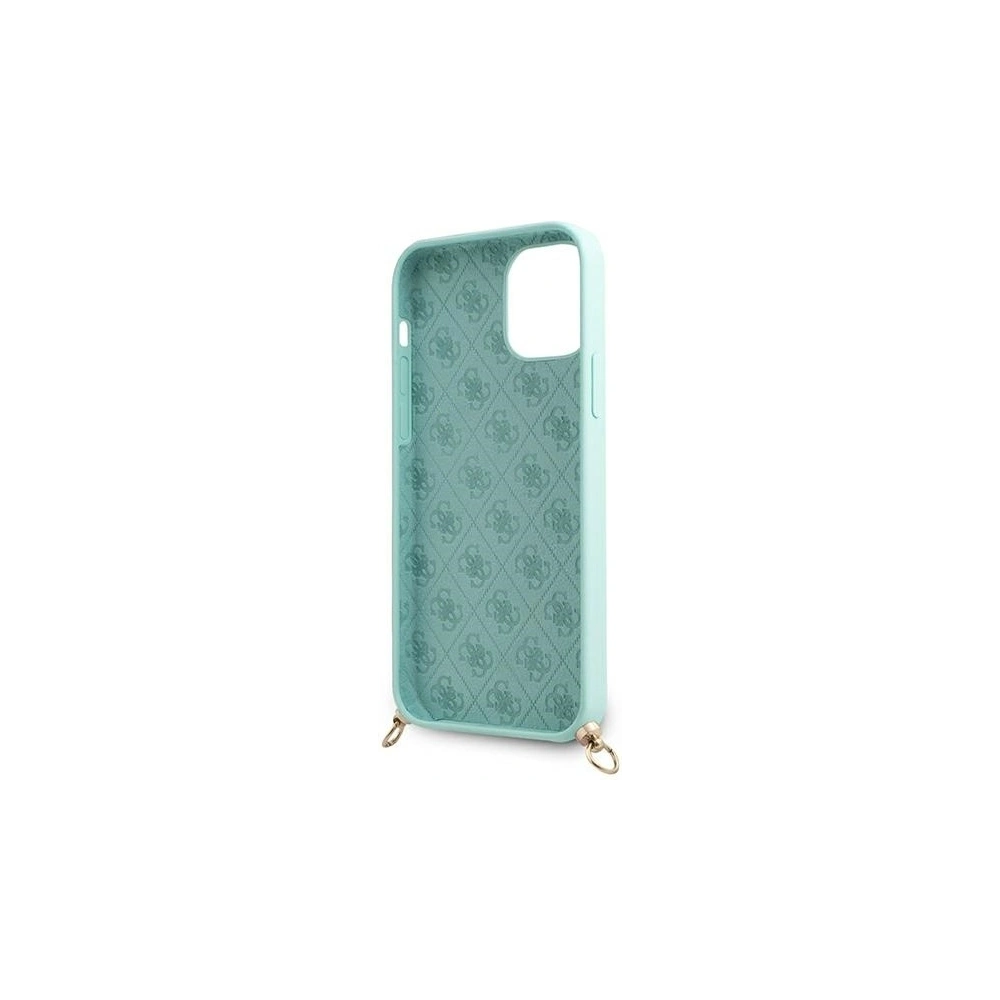 Hurtownia GSM - Etui Guess GUHCP12SLSCLMGLB Apple iPhone 12 mini jasno niebieski/light blue hardcase Metal Logo Cord - GUE853BLU - {ean13} - Hurt