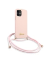 Hurtownia GSM - Etui Guess GUHCP12SLSCLMGLP Apple iPhone 12 mini różowy/pink hardcase Metal Logo Cord - GUE854PNK - {ean13} - Hurt