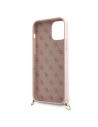 Hurtownia GSM - Etui Guess GUHCP12SLSCLMGLP Apple iPhone 12 mini różowy/pink hardcase Metal Logo Cord - GUE854PNK - {ean13} - Hurt