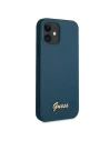Hurtownia GSM - Etui Guess GUHCP12SLSLMGBL Apple iPhone 12 mini niebieski/blue hardcase Metal Logo Script - GUE855BLU - {ean13} - Hurt