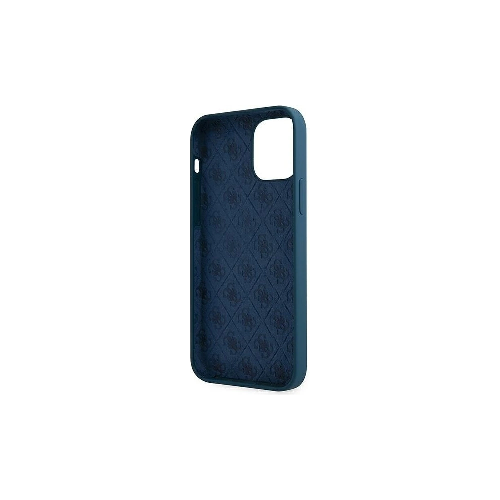 Hurtownia GSM - Etui Guess GUHCP12SLSLMGBL Apple iPhone 12 mini niebieski/blue hardcase Metal Logo Script - GUE855BLU - {ean13} - Hurt
