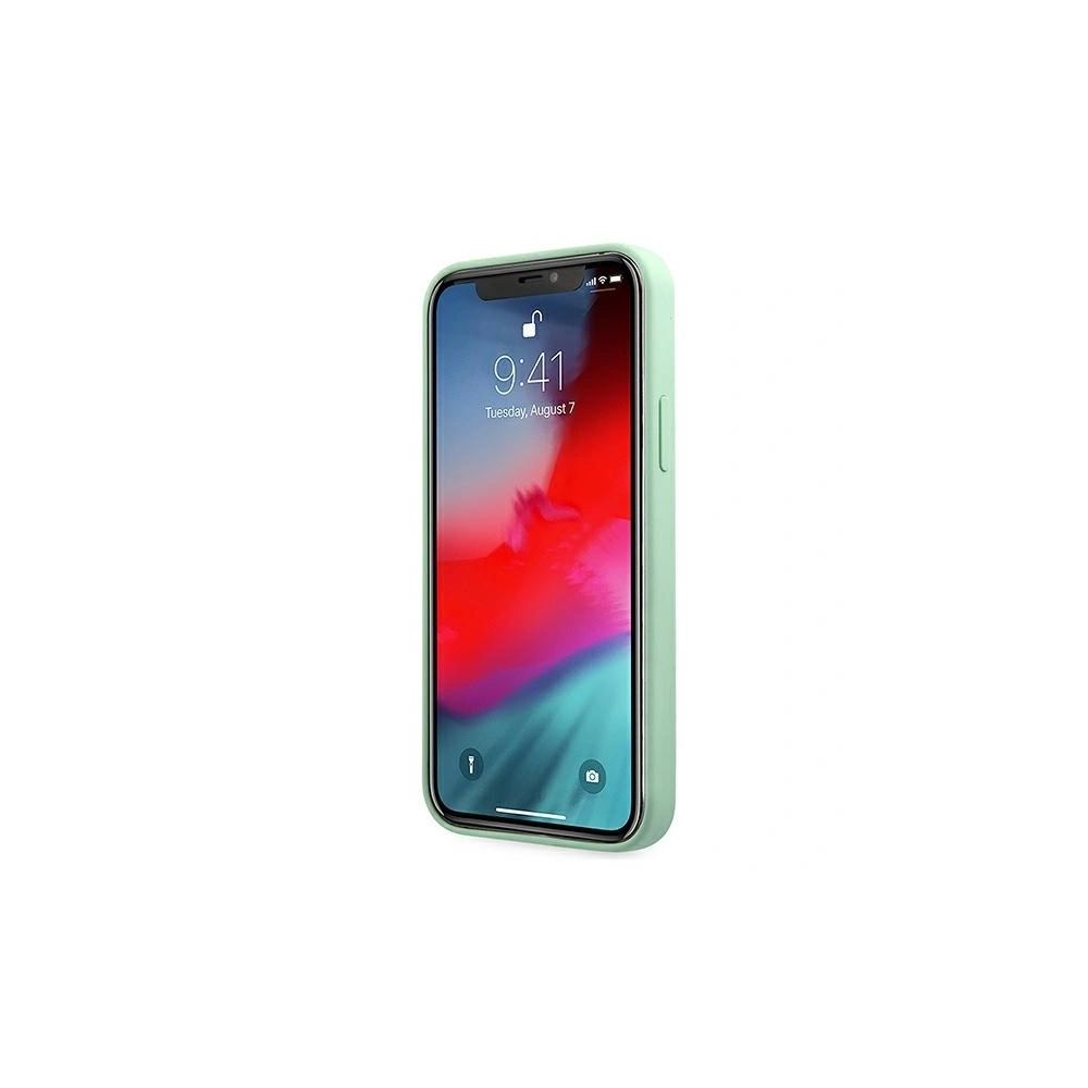 Hurtownia GSM - Etui Guess GUHCP12SLSLMGGN Apple iPhone 12 mini zielony/green hardcase Metal Logo Script - GUE856GRN - {ean13} - Hurt