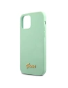 Hurtownia GSM - Etui Guess GUHCP12SLSLMGGN Apple iPhone 12 mini zielony/green hardcase Metal Logo Script - GUE856GRN - {ean13} - Hurt