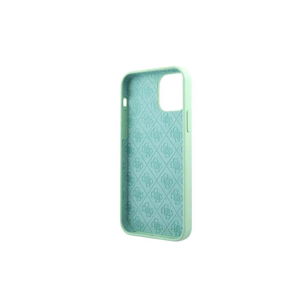 Hurtownia GSM - Etui Guess GUHCP12SLSLMGGN Apple iPhone 12 mini zielony/green hardcase Metal Logo Script - GUE856GRN - {ean13} - Hurt