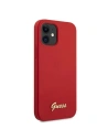 Hurtownia GSM - Etui Guess GUHCP12SLSLMGRE Apple iPhone 12 mini czerwony/red hardcase Metal Logo Script - GUE857RED - {ean13} - Hurt