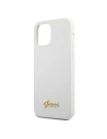 Hurtownia GSM - Etui Guess GUHCP12SLSLMGWH Apple iPhone 12 mini biały/white hardcase Metal Logo Script - GUE858WHT - {ean13} - Hurt