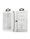 Hurtownia GSM - Etui Guess GUHCP12SLSLMGWH Apple iPhone 12 mini biały/white hardcase Metal Logo Script - GUE858WHT - {ean13} - Hurt