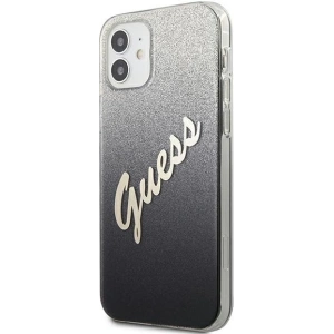 Hurtownia GSM - Etui Guess GUHCP12SPCUGLSBK Apple iPhone 12 mini schwarz/black hardcase Glitter Gradient Script - GUE859BLK - {ean13} - Hurt