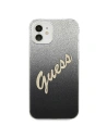 Wholesale Guess GUHCP12SPCUGLSBK Apple iPhone 12 mini black hardcase Glitter Gradient Script - GUE859BLK - {ean13} - Hurt